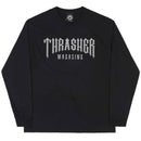 Thrasher LOW LOW LOGO LONGSLEEVE T-SHIRT BLACK voorkant  Revert95.com
