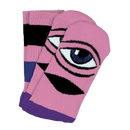 Toy Machine SECT EYE BIG STRIPE SOCK roze