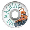 Toy Machine SECT SKATER wheels 99A skateboard wielen 54mm oranje wit Revert95.com