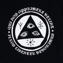 Welcome Latin Talisman Basic Longsleeve T-shirt Black/White voorkant close-up