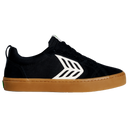 Cariuma Catiba black gum zijkant skateschoenen
