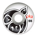 Pig wheels PPig Head Natural Wheels 55mm skateboard wielen Revert95.com