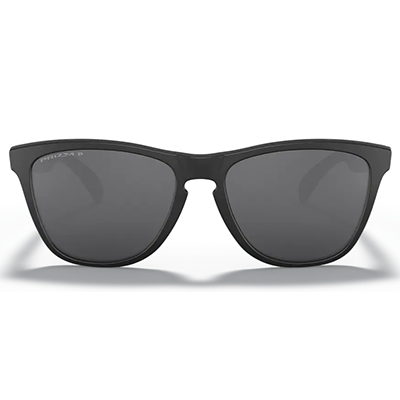  Oakley Frogskins Prizm Black gepolariseerd zonnebril voorkant Revert95.com