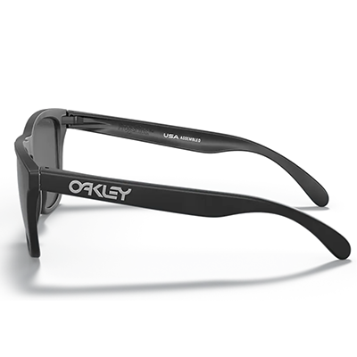  Oakley Frogskins Prizm Black gepolariseerd zonnebril zijkant Revert95.com