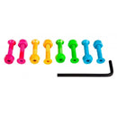 Coloured Allen Bolts 1 inch