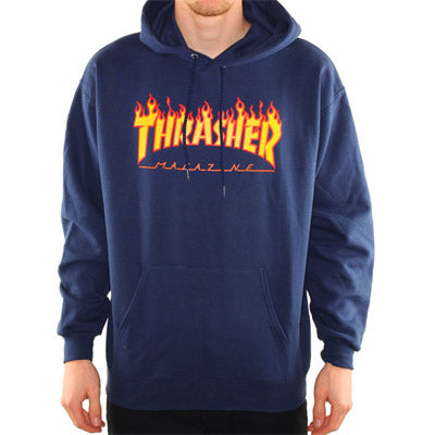 Flame Hooded Sweat navy